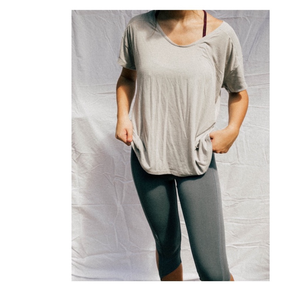 Grey workout tee